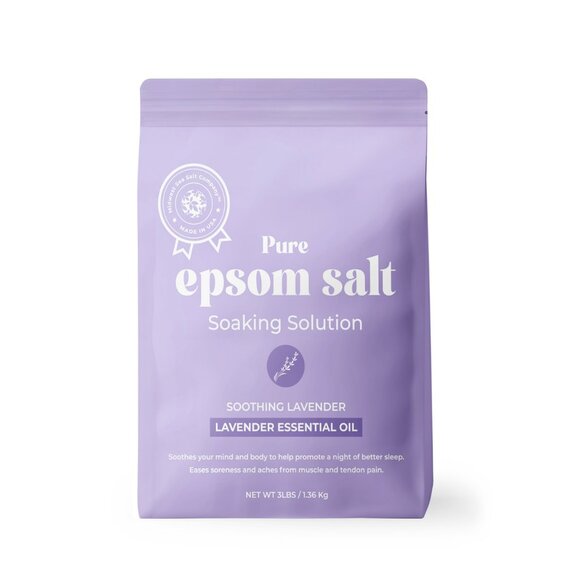 Pure Epsom Salt Soaking Solution - Soothing Lavender - 3lbs - Picture 3 of 8